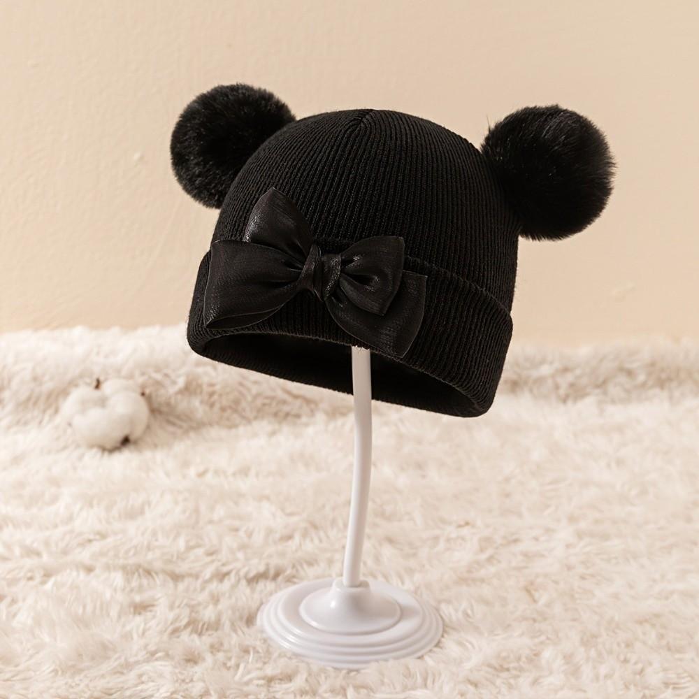 Hip Hop Baby Winter Hats Double Pom-Pom Warm Bonnet Fashion Children Beanie Caps  Outdoor
