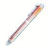 Back To School Season 10pcs Creative Transparent 6-color Ballpoint Pen Cute Student Stationery Multi-color Pen Oil Pen Color Ballpoint Pen