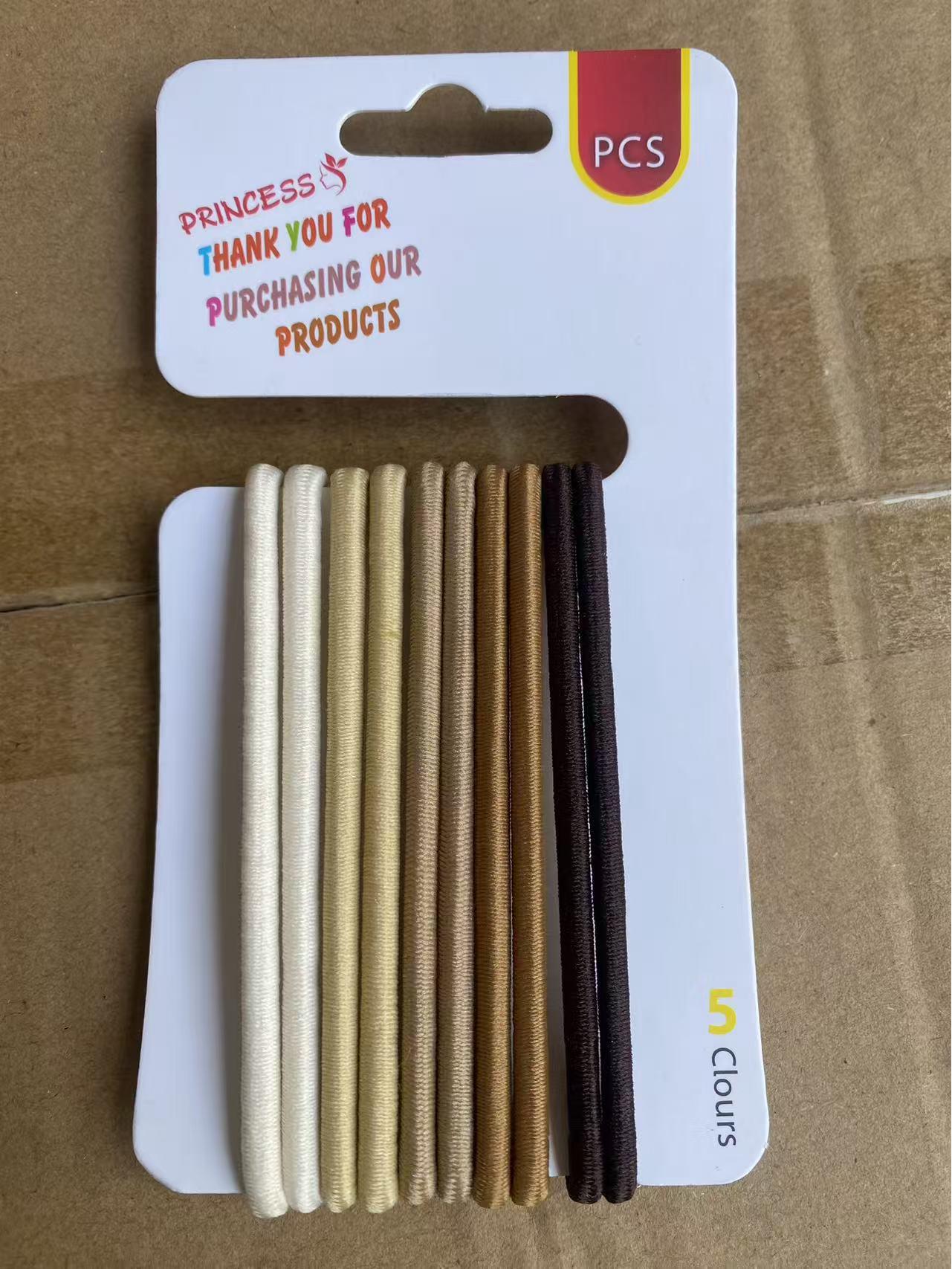 Korean Forest Style Hair Ties: Simple, Colorful Rubber Bands Set for Girls
