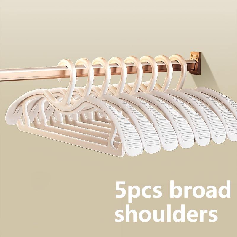 5/15/25/35 Wide Shoulder Plastic Hangers with Anti Slip Markings,perfect for Storing In Family Bedrooms and Saving Storage Space