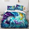 Pokemon Pikachu Quilt Cover Package Comforter Cover Full Size Twin Size King Size Size Children Kids Bedroom Bedclothes Bed Linen Package Decoration