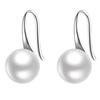 Fashion Pearl Earrings Light Luxury Simple Geometric High Heels Ear Hook Earrings Women