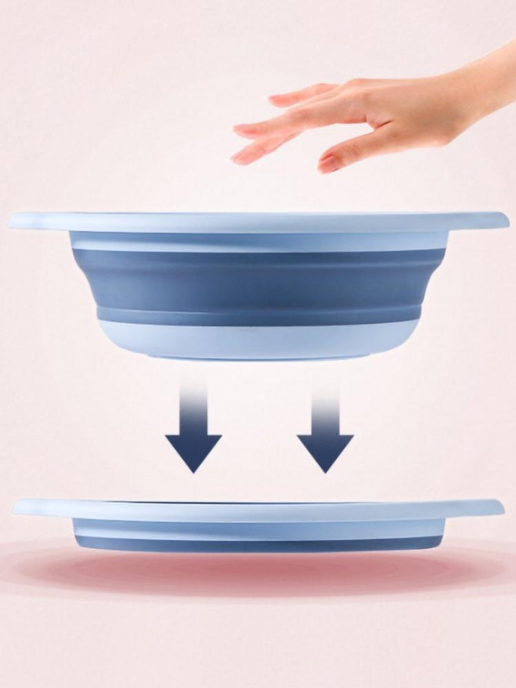 Portable Foldable Wash Basin Made Of Environmentally Friendly Materials Safe And Durable