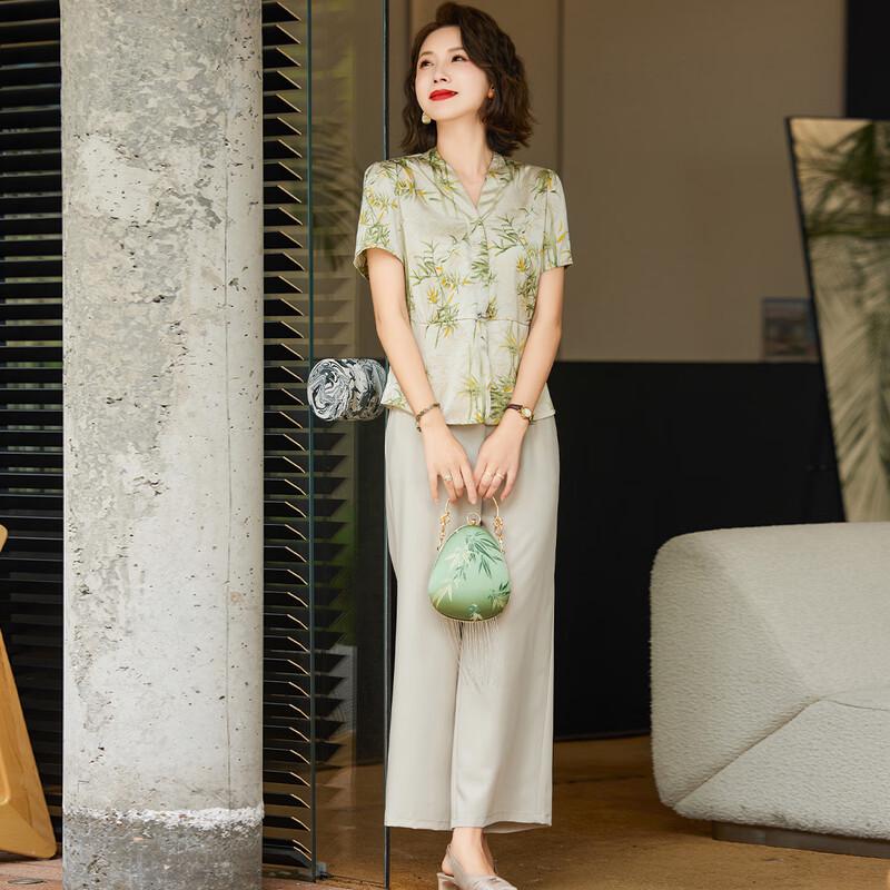 Jianhu Women's V-Neck Short Sleeve Summer T-Shirt