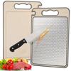 304 Food-grade Stainless Steel Cutting Board with Double-sided Anti-slip and Scratch-resistant Mesh Design.
