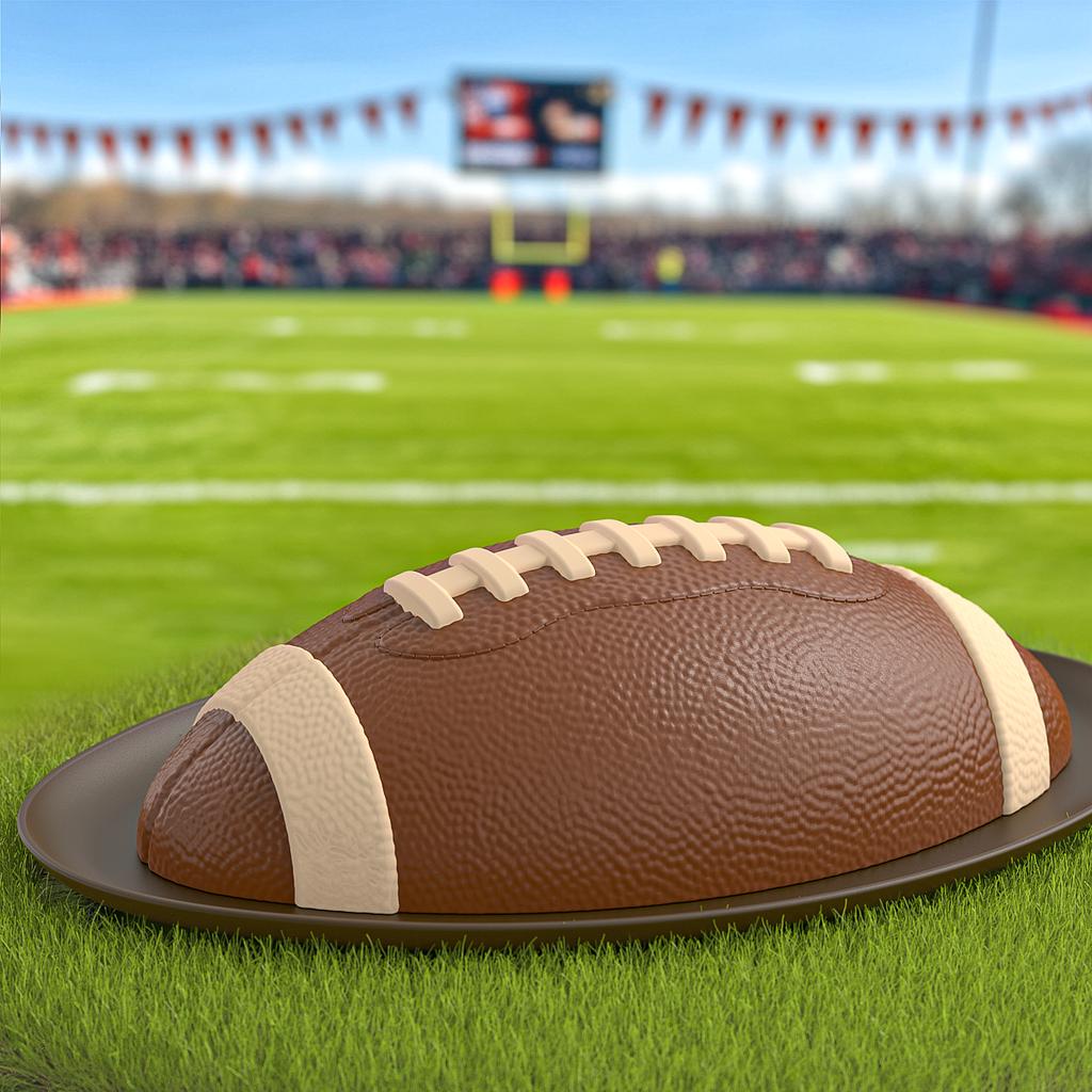 3D Rugby Cake Mold Nonstick Silicone Soccer Cake Mold Chocolate Mold Rugby Sports Season Party Baking Supplies