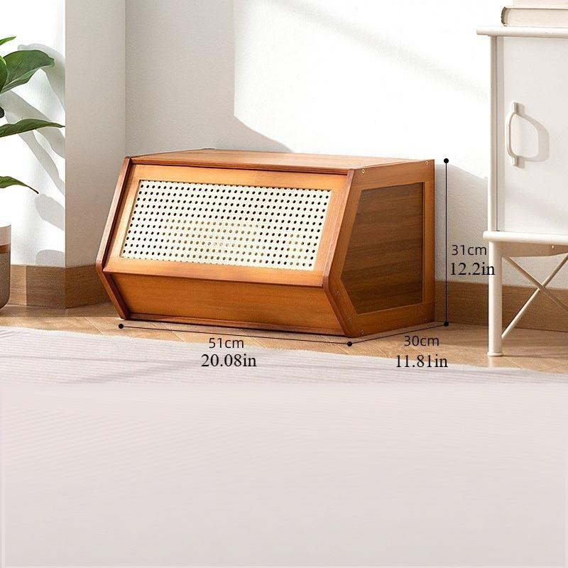 Rattan Chest Stackable Storage Cabinet of Drawers with Lots of Dining Room Living Room Bookcase Toys Storage Finishing Cabinet