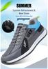 Brand Men's 2025 Summer Lightweight Sports Shoes - Comfortable, Soft Sole, Fashionable, Casual Mesh Design