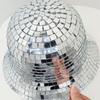 Discobuckethat Glitter Glass Sequin Fisherman Hat With Sun Protection For Nightclub And Party
