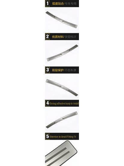 Changan CX20 Heckschutzplatte: Edelstahl Heckklappe Kofferraum Schutzpedal Zubehör