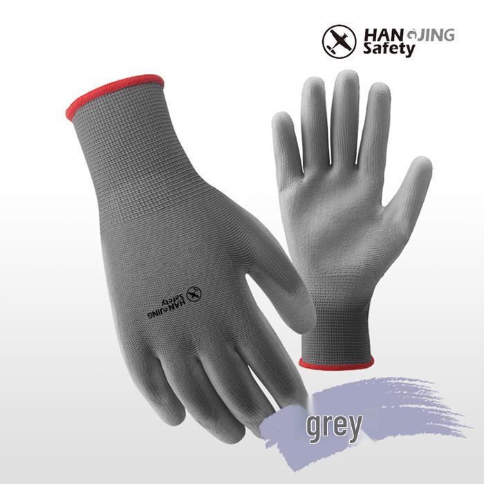 Black PU Gloves for Auto Repair, Gardening, Painting, and Electronics