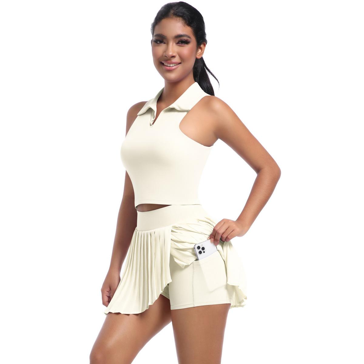 

Новый нюдовый костюм для йоги и тенниса, двухпредметный, для активного отдыха, бега, фитнеса, быстросохнущий, дышащий, спортивный костюм для женщин XL