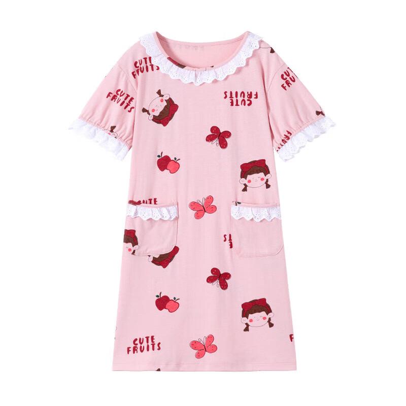 Ding Guagua Girls' Princess Style Cotton Nightdress