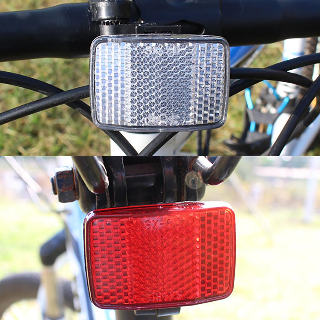 Bicycles Front and Rear Reflectors Bicycles Wheel Spoke Reflectors Bike Safety Reflection Plate for Mountain Bike Wheels