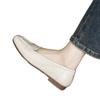 Scarpe Doudou in morbida pelle francese autunno nuove bocca bassa suola piatta scarpe singole suola morbida punta quadrata
