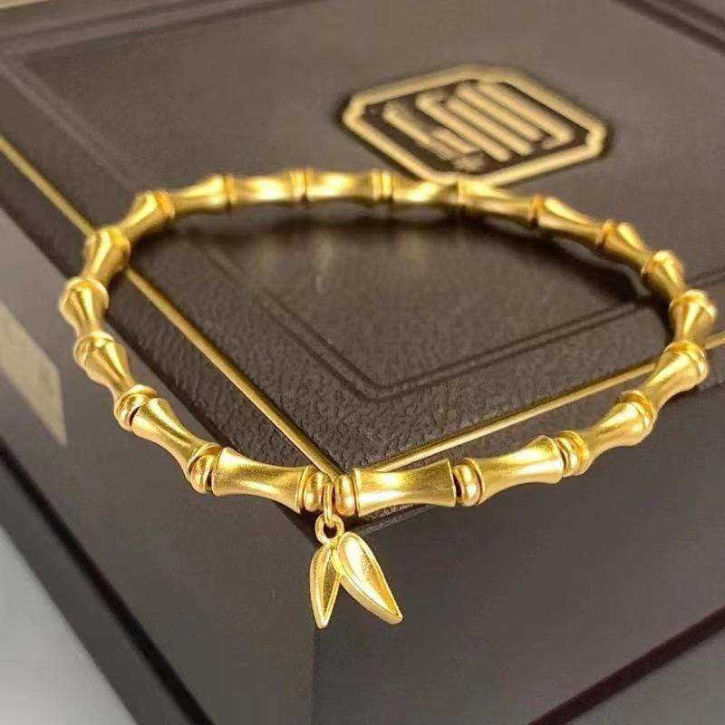 

Bamboo Bracelet 17 Bamboo Design, Classic Simple and Fashionable Matching золотий