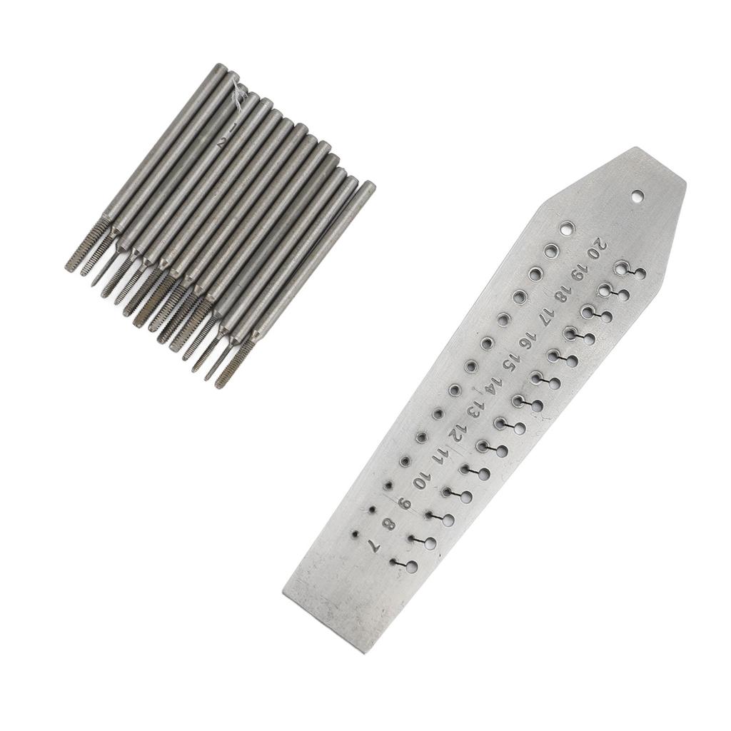 Jewellers Watchmakers Tap and Die 28 Hole 14 Different Sizes Stainless Steel Watch Mini Micro Repair Tool