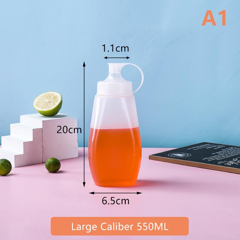 550/680Ml Squeeze Sauce Bottles Condiment Dispenser Large Mouth Dustproof Kitchen Seasoning Salad Sauce Olive Oil Bottle