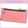New Fashionable European American Simple Matte Long Wallet Women Thin Zip Wallet Student Clutch Card Holder