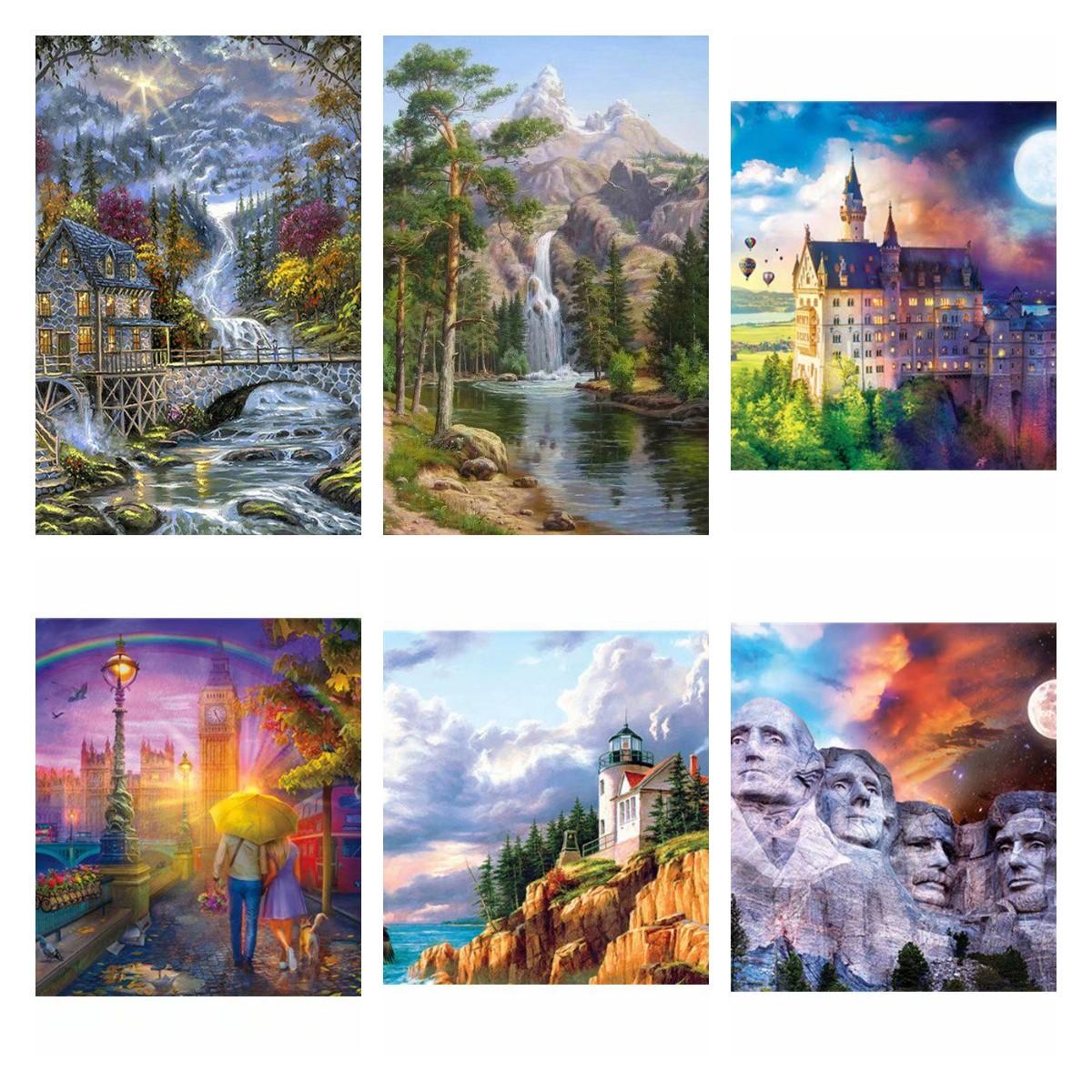 

5D Алмазная картина, вышивка крестом, природа, полное изображение, художественные бусины, домашний декор, круглый