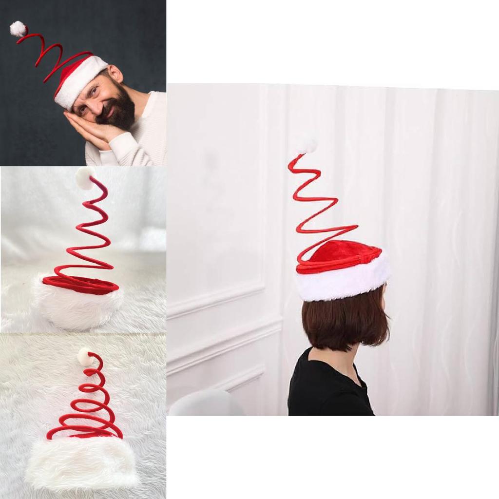 Festive Red Spring Christmas Hat For Fun Holiday Headwear And Unique Decorations