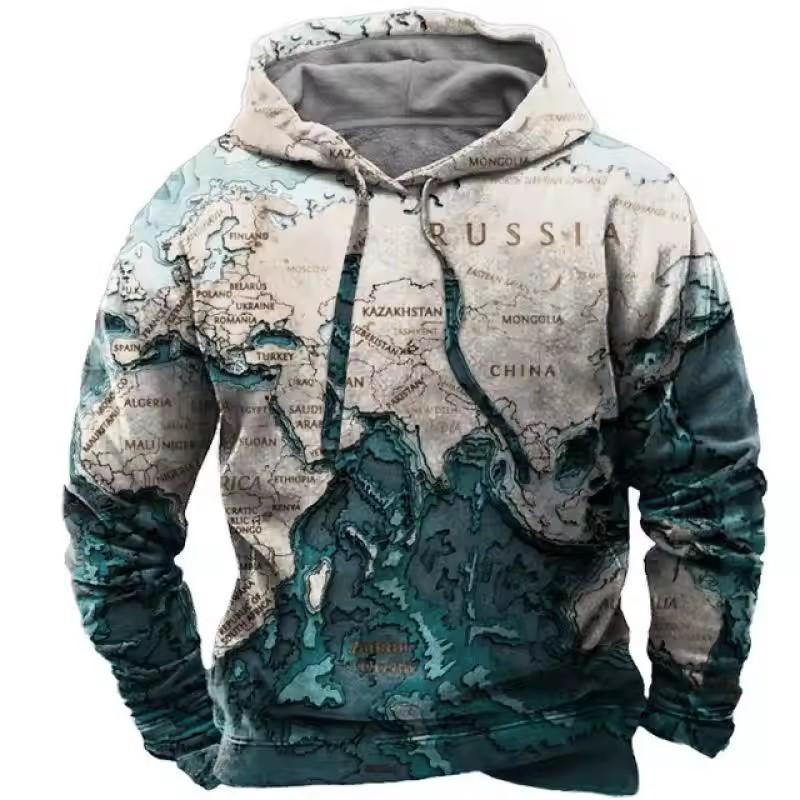 Funny Animal 3D Print Men's Hoodies Hip Hop Trend y2k Clothes Autumn and Winter Casual Sweatshirts Fashion Pullover Street Tops