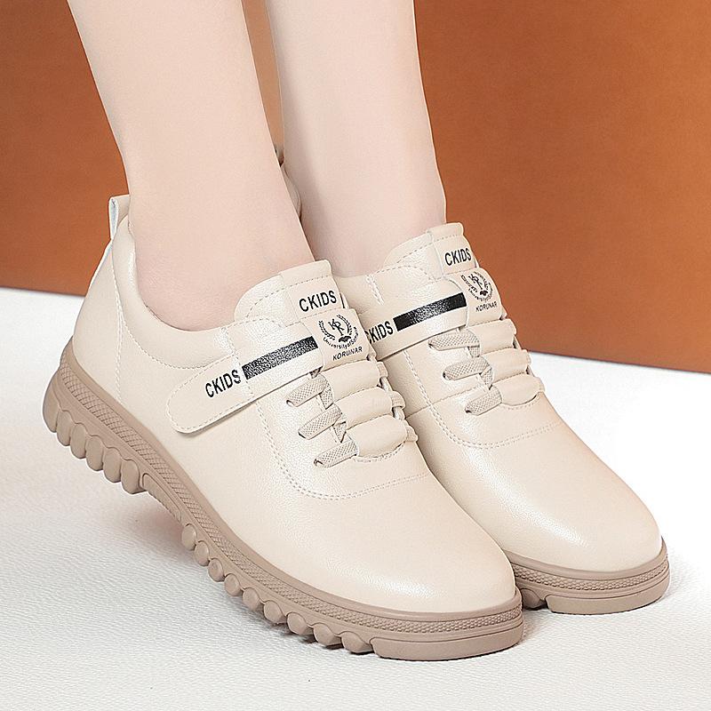 Fashion Spring New Women Fashion Casual Shoes Comfortable Mothers Popular Low Heeled Famous Brand Leather Shoes Luxury Goods Women Shoe