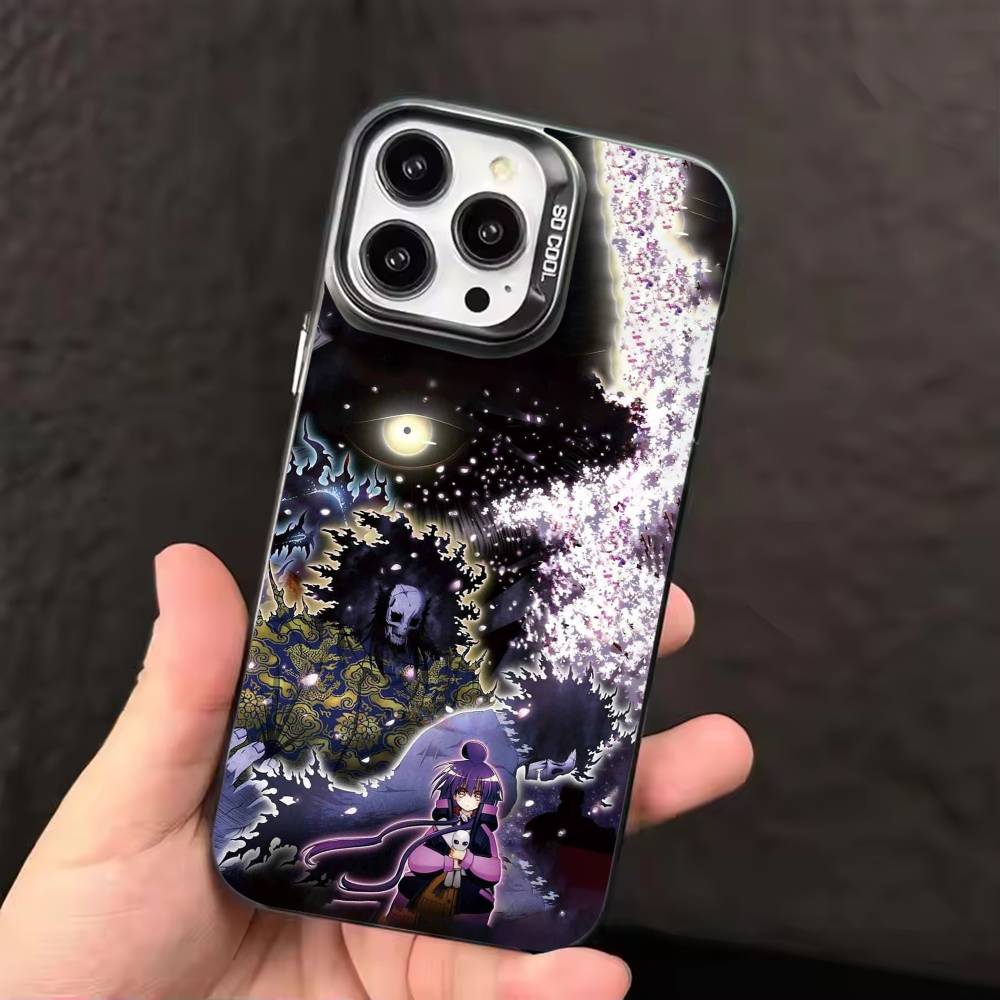 DARK GATHERING Anime  Phone Case For iPhone 17 16 15 14 13 12 11 Pro Max Plus Silver candy Matte Cover