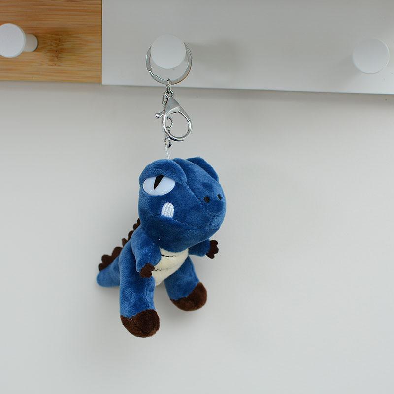 T Rex Dinosaur Plush Key Holder With Embroidery Design For Bag Decor Gifts And