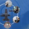 Mini Exercise Bike Static Bike Under Desk Pedal Exerciser Adjustable Magnetic Resistance Arm Leg Trainer LCD Display Home Gym