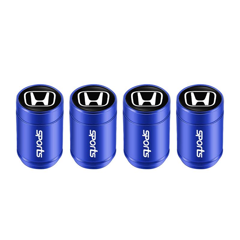 4Pcs Aluminum Alloy Car Tire Valve Cap Auto Wheel Accessories For Honda Accord Civic FIT Insight CRV Jazz HRV CRZ CRX City Vezel