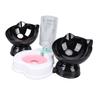 Cat Food and Water Bowl Set Neck Guard 3 In 1 Double Cat Feeding Bowl and Automatic Water Dispenser Set for Home Pet