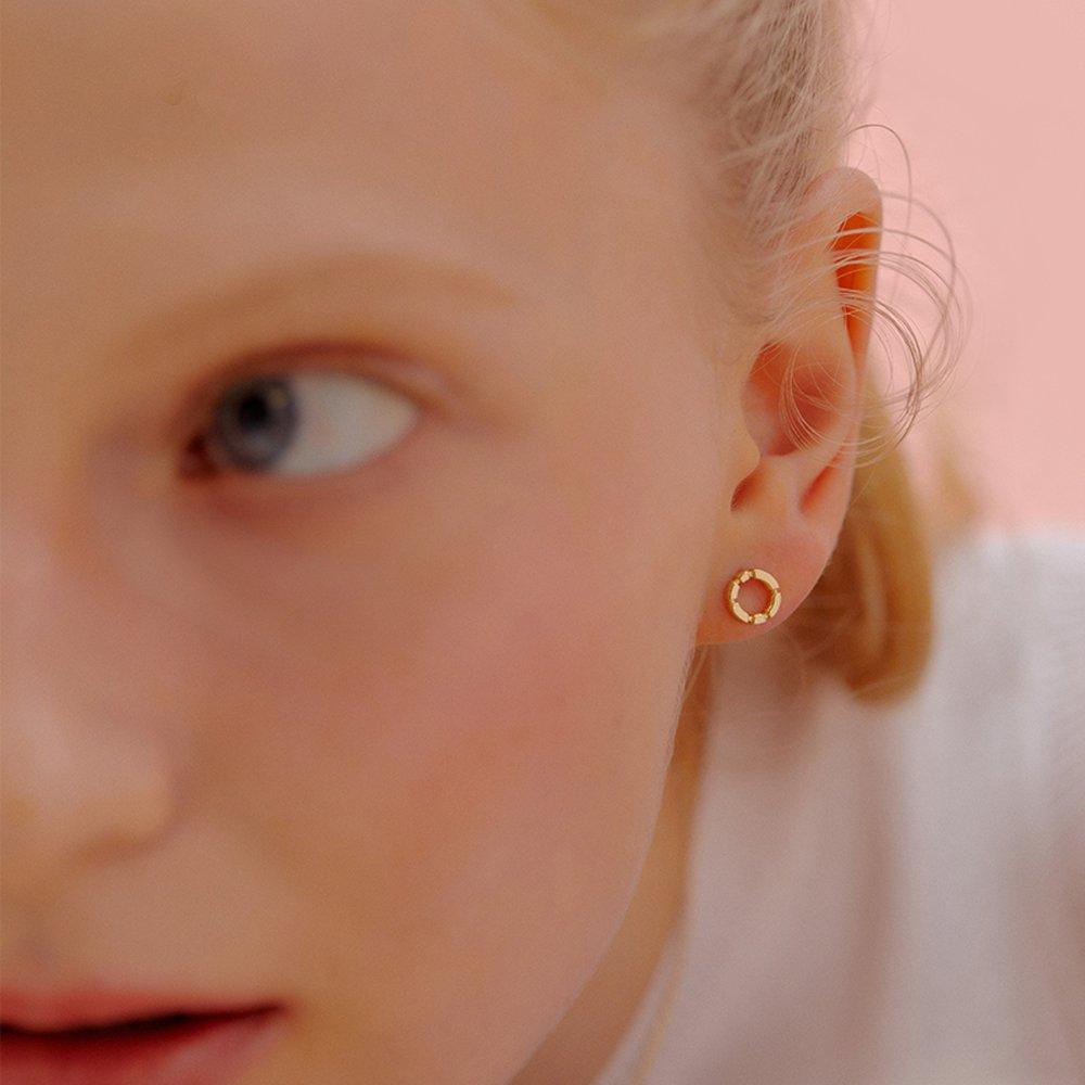 Mini Dandelion Silver-Yellow Earrings Tessvg13894S