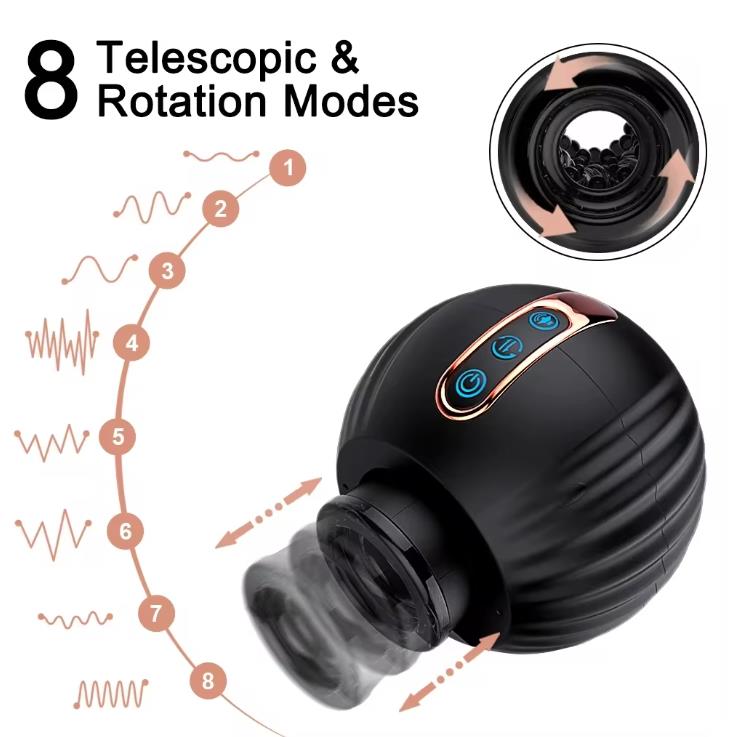 Automatic Rotating Thrusting Male Masturbators Blowjob Pocket Pusssy Silicone Vagina Adult Goods Sex Toys for Men Mastubator Cup