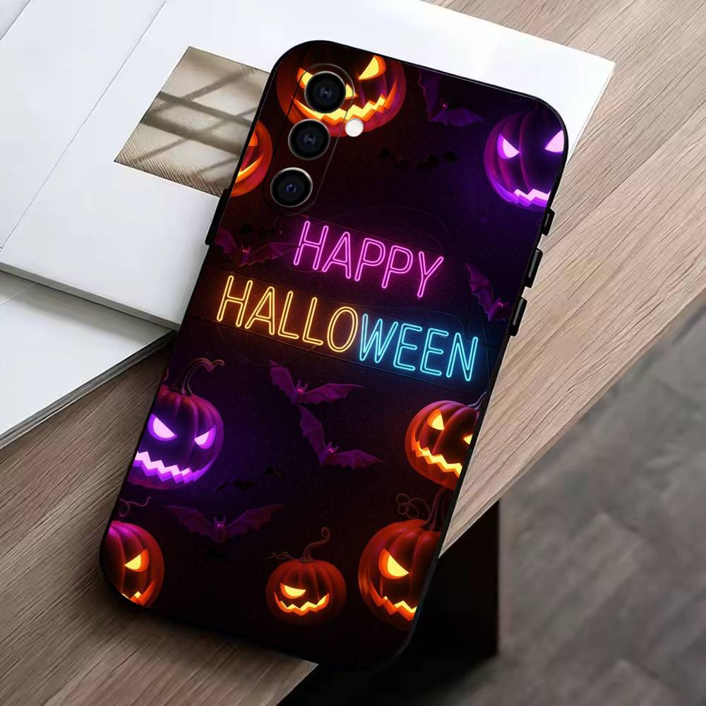 

Halloween-HH Phone Case For Samsung Galaxy A73,A72,A71,A70,A53,A52,A51,Others Soft Black Cover Samsung a41