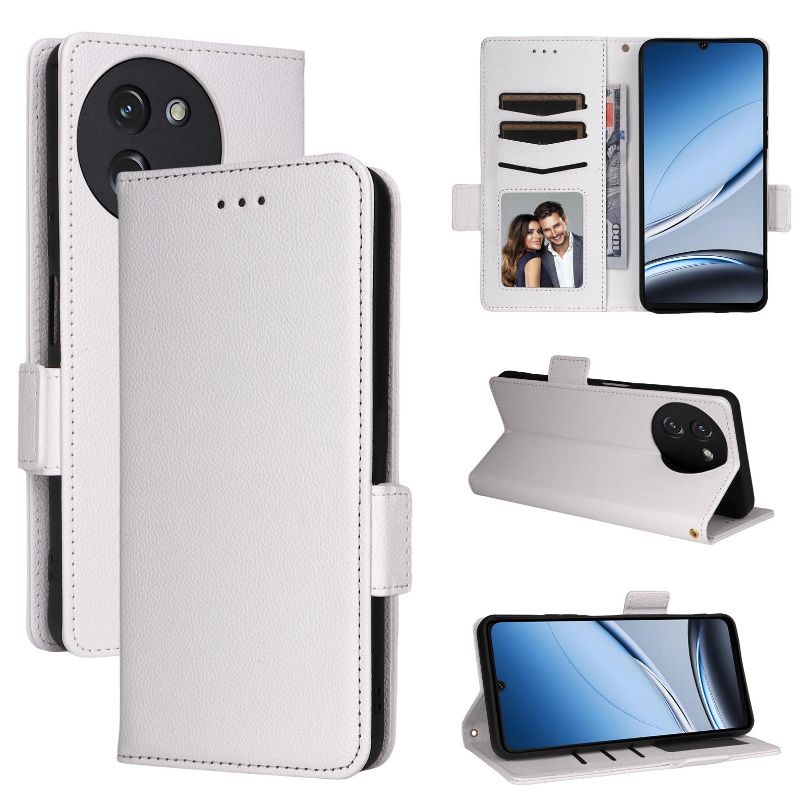 

Чохол-книжка для Doogee Note 59/Note 59 Pro з PU шкіри, захист всього корпусу з [блокуванням RFID], протиударний, міцний, ретро чохол для телефону Doogee Note59/Note 59 Pro білий