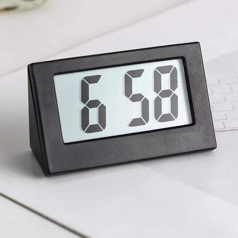 Luminous LED Digital Desktop Clock with Mirror Display and Alarm