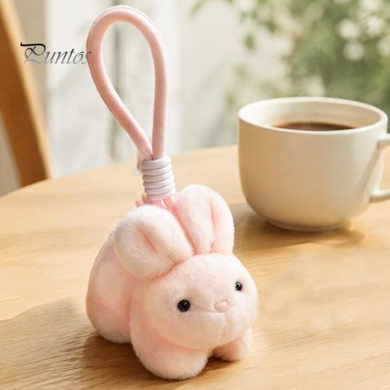 Cute Kawaii Bag Decor Scented Bunny Plush Keychain, Mini Rabbit Stuffed Animal with Fragrance Fragrant Decoration Beads, Hanging Pendant for Backpack,