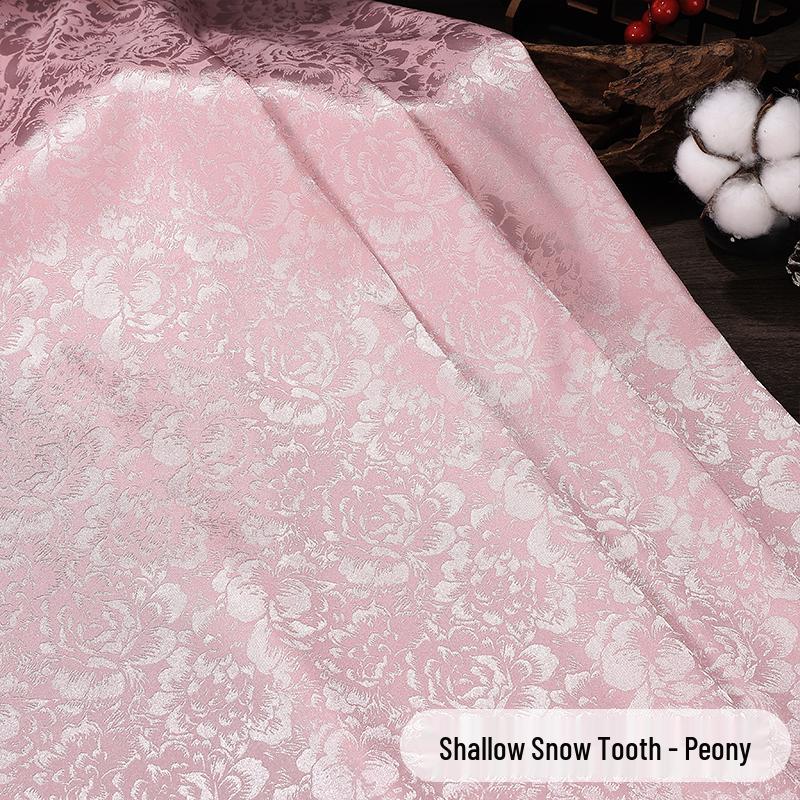 Antique Silk Jacquard Fabric for Chinese Hanfu and Tang Suit Costumes