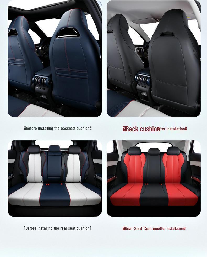 2022 Leather Full Surround Car Seat Covers for BYD Yuan Plus - All-Season