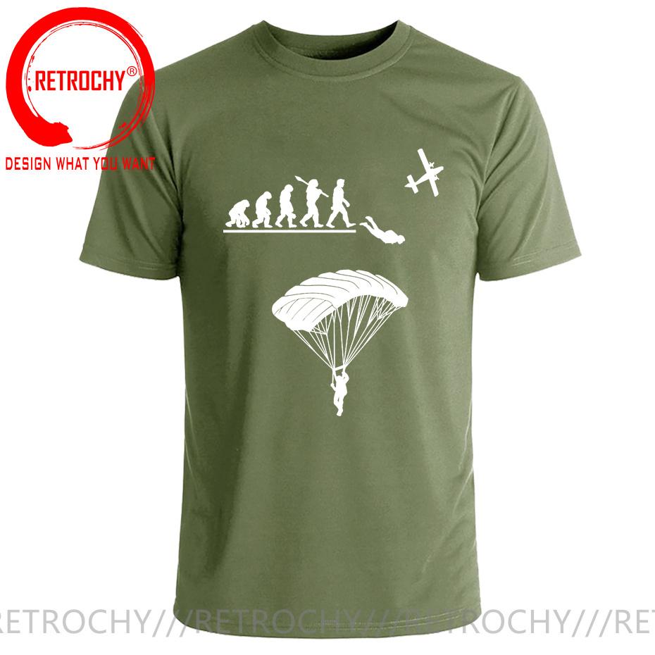 Paragliding Skydiving Evolution T Shirt Unisex Evolution Of Skydiver Tshirt Skydive Parachuting Lover Tee Shirt Paraglider Tshirt