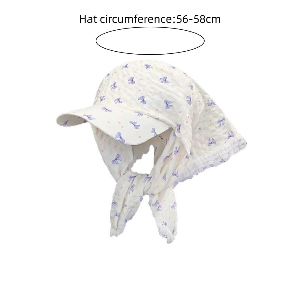 Sweet Lace Headscarf Caps French Pastoral Style Baseball Cap Fashion Sun Hats  Summer