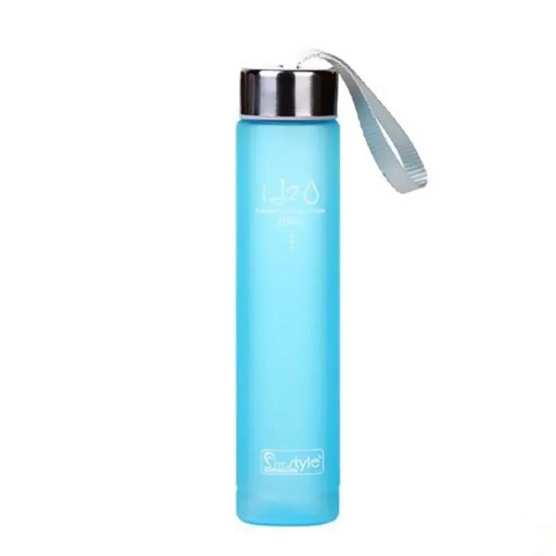 280ML Transparent Water Bottle Portable Summer Outdoor Sports Bike Unbreakable Plastic Water Bottle