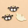DIY Halloween Alloy Jewelry Charms: KC Gold Drip Oil Bat, Pumpkin, Ghost Pendants