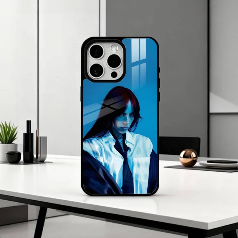 B-Billie B-BLUE E-Eilish singer  Phone Case For iPhone17,16,15,14,13,12,11 Plus,Pro Max Magnetic For Magsafe Wireless Charging