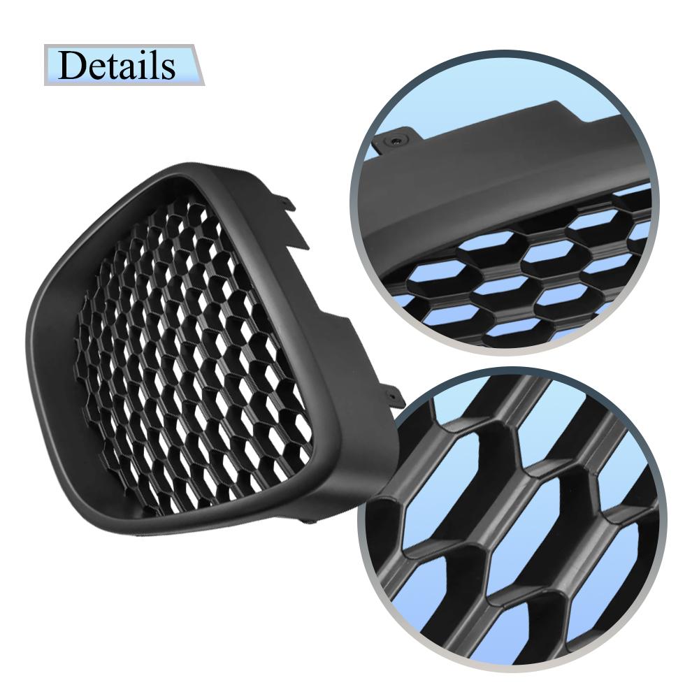 Honeycomb Front Bumper Grill for Seat Leon MK2 1P1 Altea XL Toledo Mk3 2006-2009 Honeycomb Grille Mesh Badgeless Grille