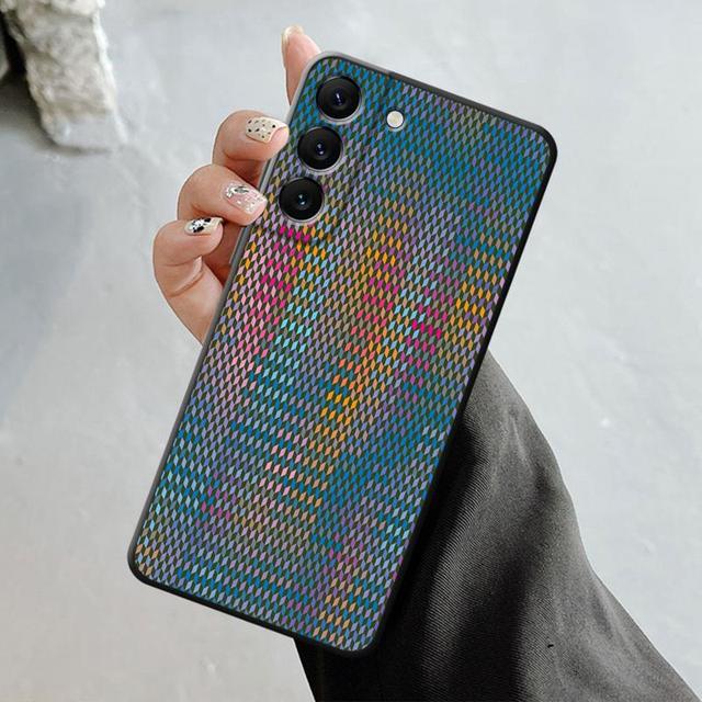 Luxury Carbon Fiber Texture Phone Shell For Samsung Galaxy S23 S22 S21 S20 Fe Ultra S10 S9 S8 Plus Note 20ultra 10plus Case