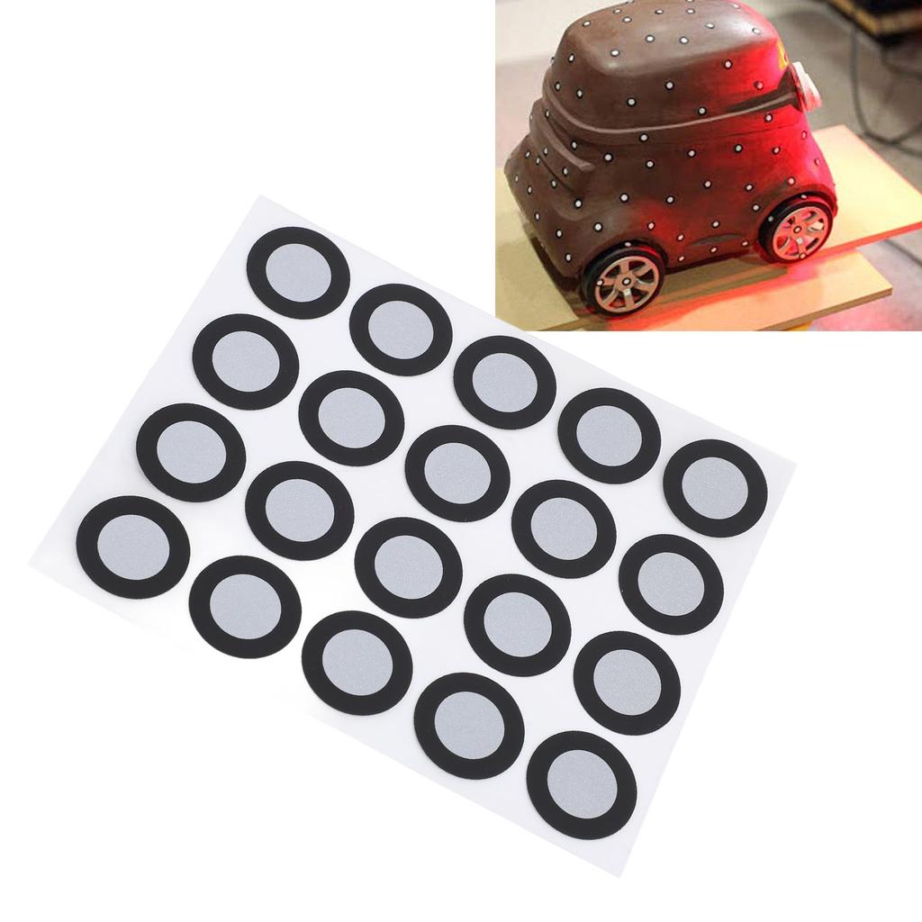 3D Scanning Marker 12mm ID 19mm OD Tracking Reference Point and Diffuse Reflection Marking Dot 3D Scanning Dot