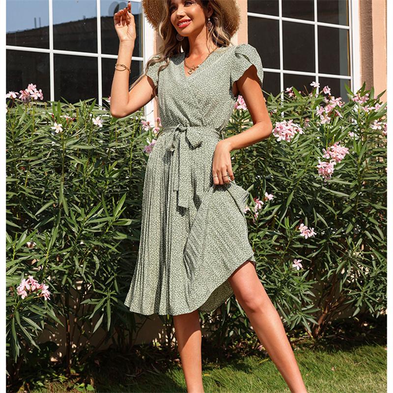 

Элегантное облегающее сексуальное женское платье 2022, летние платья в стиле бохо с короткими рукавами, женский халат Femme Ladies Vestidos Mujer