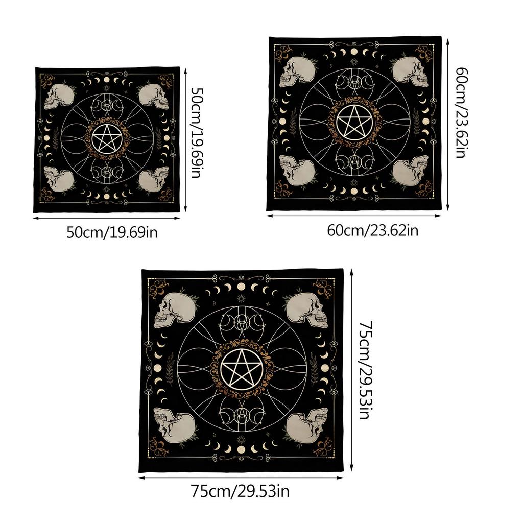 Tarots Tablecloth Divinations Table Cover Astrology Oracles Board Game Mat Square Shape Pendulums Altar Table Deck Cloth